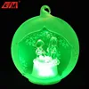 Battery powered light up hand blown glass jesus nativity with led wholesale for christmas decoration