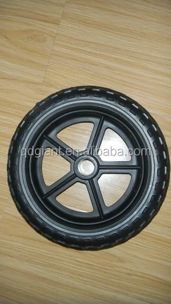 8x1.75 pu foam rubber wheel for skid bicycle