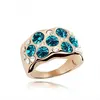 (062533) fashionable lady heart CZ ring, solid 925 sterling silver ring