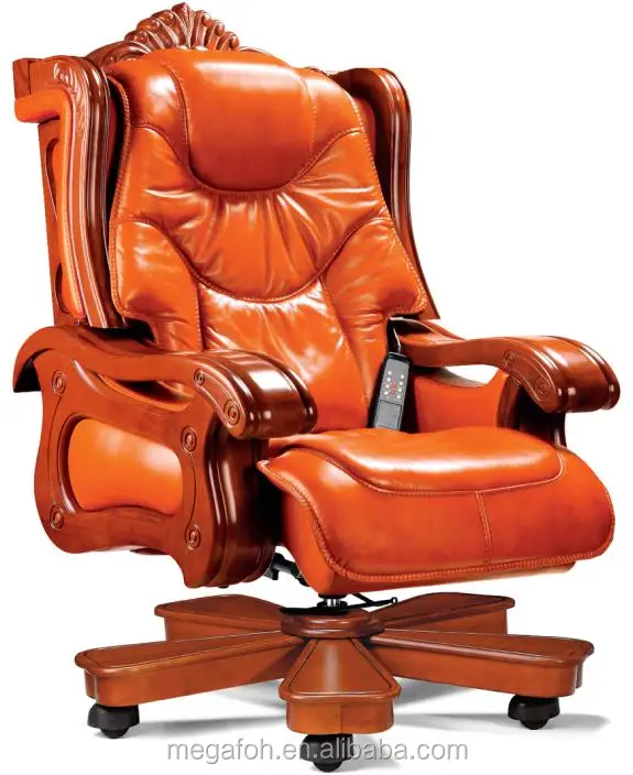 Luxury Office Furniture Swivel King Throne Chair With Wooden Luxury Office Furniture Swivel King Throne Chair With Wooden Footrest Foh A01