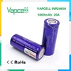 battery 26650 Vapcell 26650 5900mah 20A High Capacity Batteries purple passed inspection 26650 cell