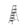AP-1214T 4 steps tool steel ladder with plastic tray and anti-slip steps