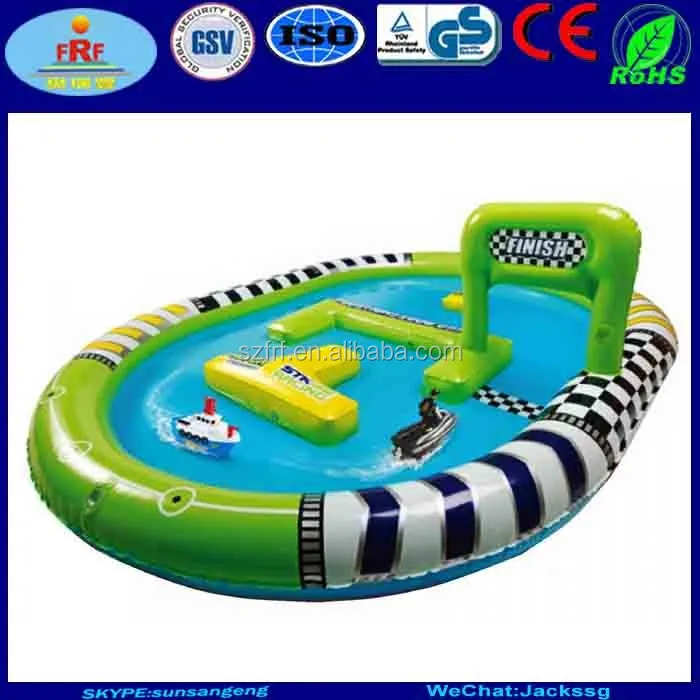 water play boat track