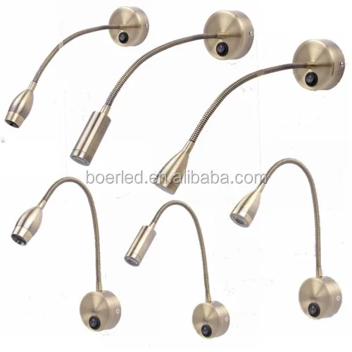 GOLDEN 2W LED HOTEL WALL READING LAMP