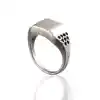 Comfort New Design Simple Steel Ring With Some Holes On Both Sides