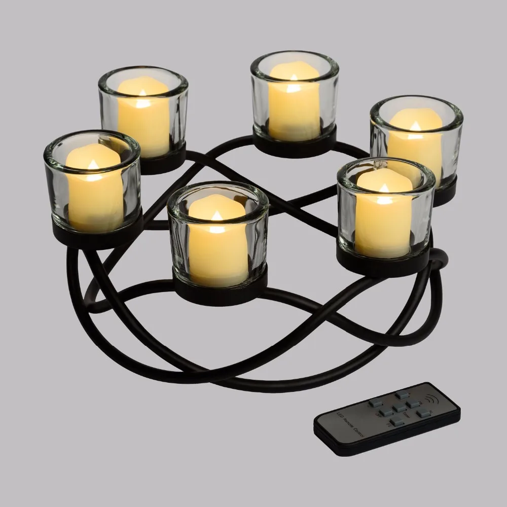 New Flicker Flame Infrared Remote Control Tea Light By Freepower Products