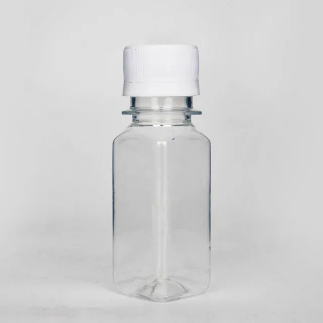 2oz 60ml Pet Plastic Juice Shot Bottles With Tamper Evident Lid Mini