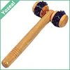 Professional wooden body face massager roller