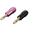 OEM Copper cable Audio connectors tube amplifier Speaker 4mm Banana Plug