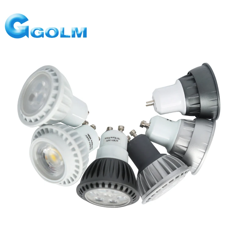 Wholesale Customize 3w 5w 6w 220v 110v 12v dimmable gu5.3 mr16 gu10 cob led spot light