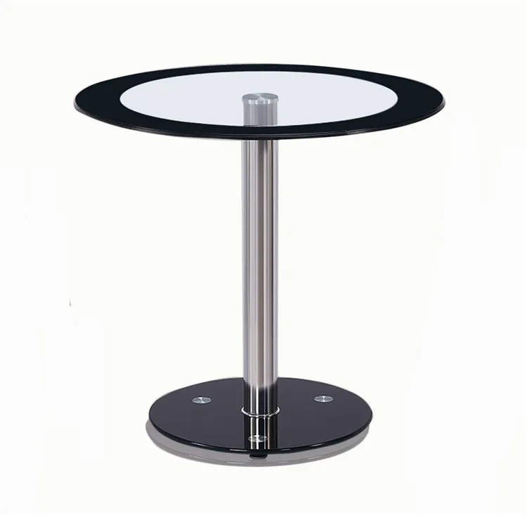 Luxury dining room set Tempered Glass Roundness Dining Table and chair