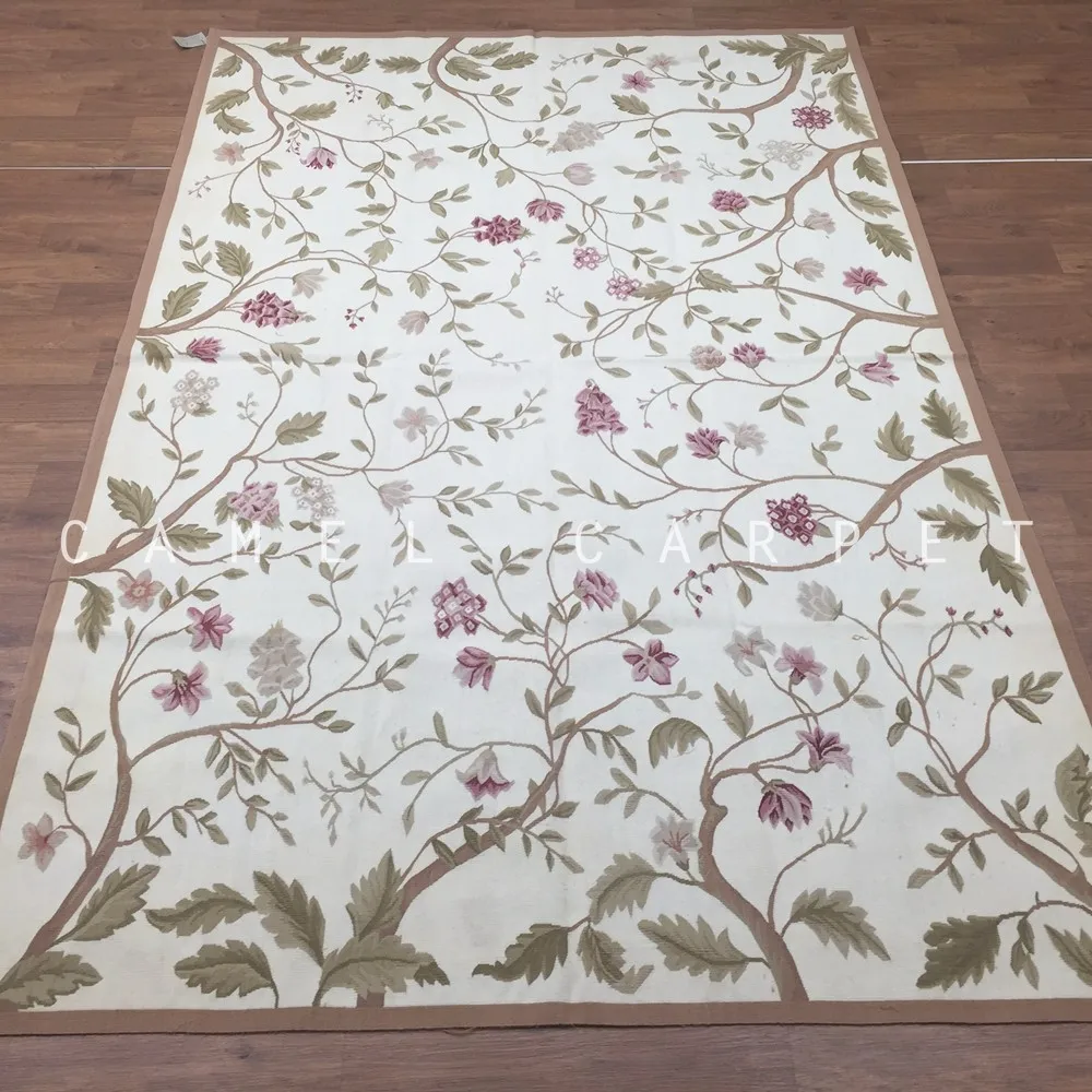 White Handmade Rugs 6x9ft French Wool Rugs Aubusson - Buy Chinese ...