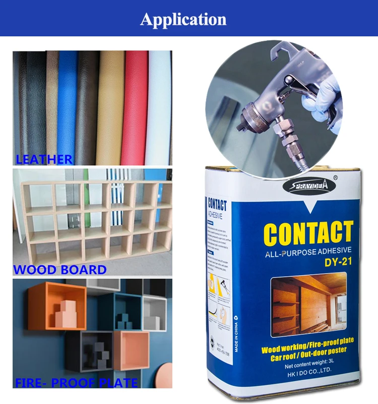 Dayang Neoprene Spray Contact Tile Adhesive For Bonding Plastic To