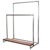 Shop fittings for retail fashion clothing / Double pole clothes rack / Commercial grade clothing