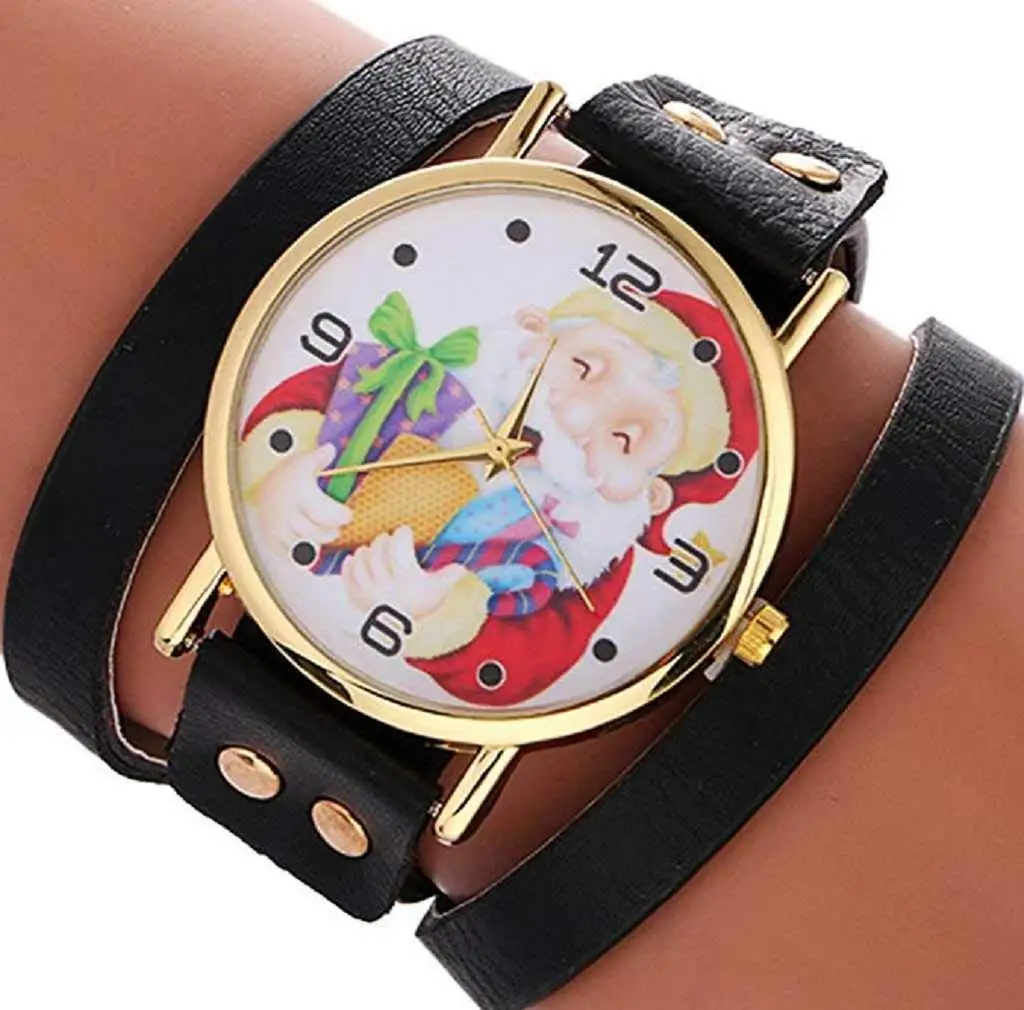 Womens Watches,ICHQ Womens Bracelet Watches Ladies Watches Christmas Santa  Claus Female