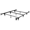 Modern twin/full/queen strong support adjust metal bed frame with headboard & footboard brackets