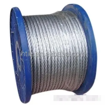 
hot-dipped galvanized steel wire cable 7*19 7*7 