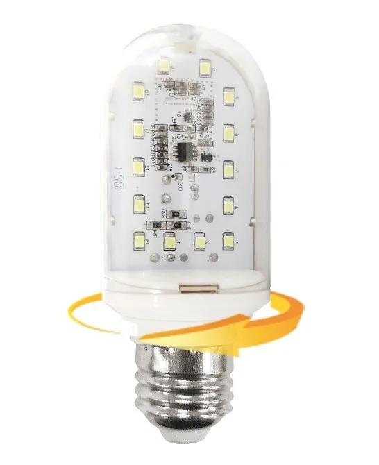 Retrofit Microwave Motion Sensor Horizontal Plug LED bulb 5W E27 LED Corn Lamp