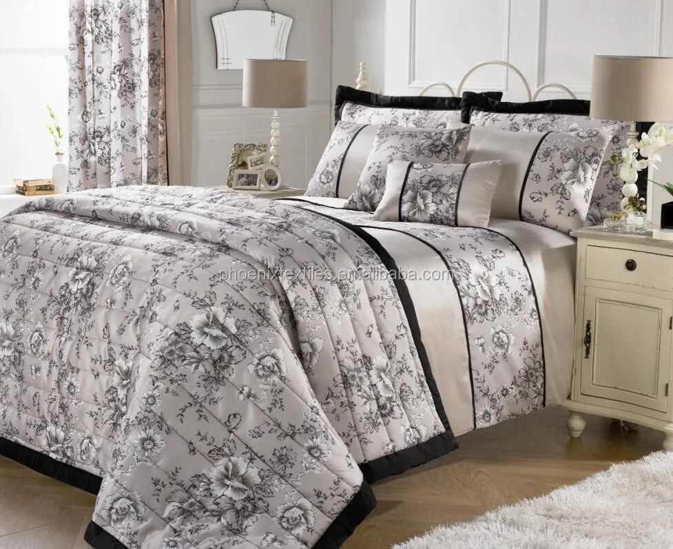 Dubai Bed Comforter Set With Matching Curtains - Buy Dubai Comforter ...