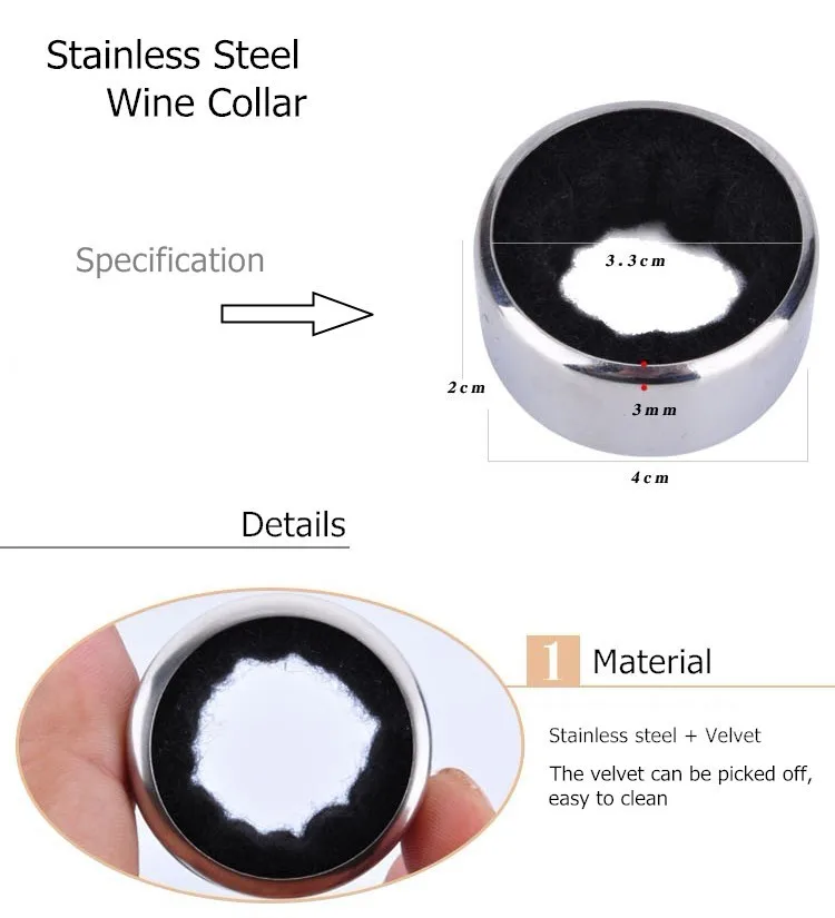 Dr01 Wine Drip Stop Ring Bottle Collar Buy Drip Stop Ring,Wine Drip