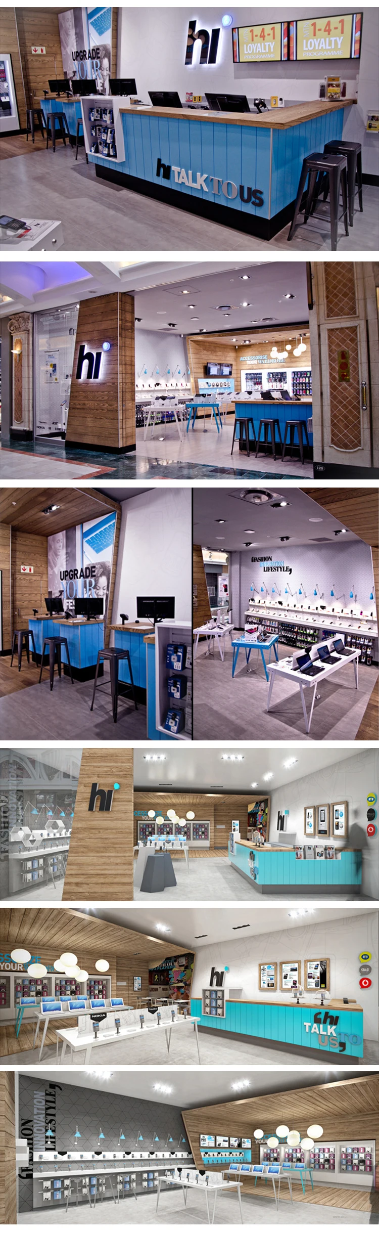 Kaie'a Customized Modern Furniture Design For Mobile Shop And Mobile Phone Store Furniture Buy