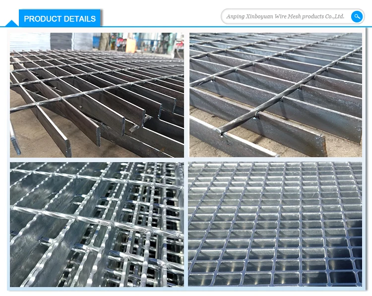 wholesale 25x3mm high quality 30x100cm T1 steel galvanized metal grate steps grating for stairs Steel Grating