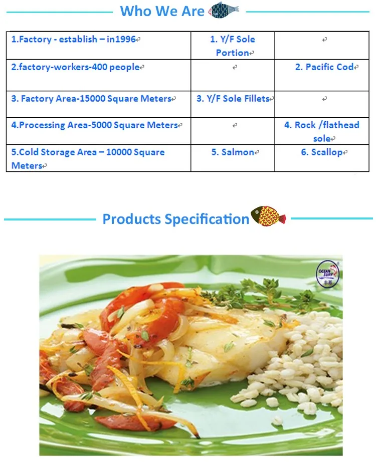pacific frozen cod fillet fish price