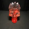 wholesale natural red fused stone quartz hand carved native American skulls crystal for crafts for sale