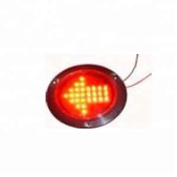 PA SAE ECE 12V/24V 28PCS 4 inch LED For Truck Rear Tail Turn Arrow Direction Light Lamp Bulb Red