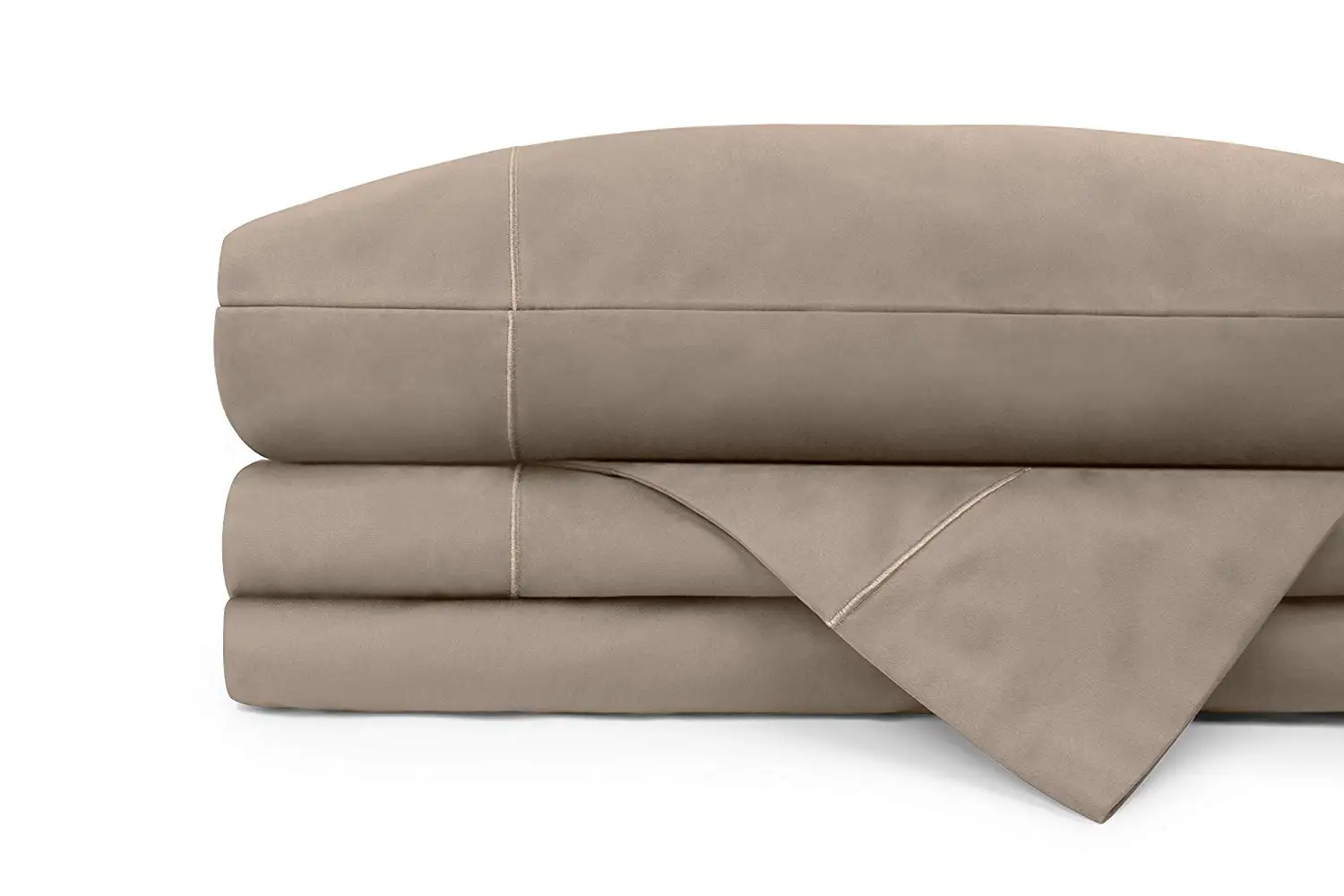 600 Thread Count 100% Cotton Sheets, 4 Piece Set, Bark Queen Sheets, Fits 18" Deep Pockets, Wonderful Sateen Weave, Luxurious Sateen Cotton Sheets and Pillowcases by Upper Club