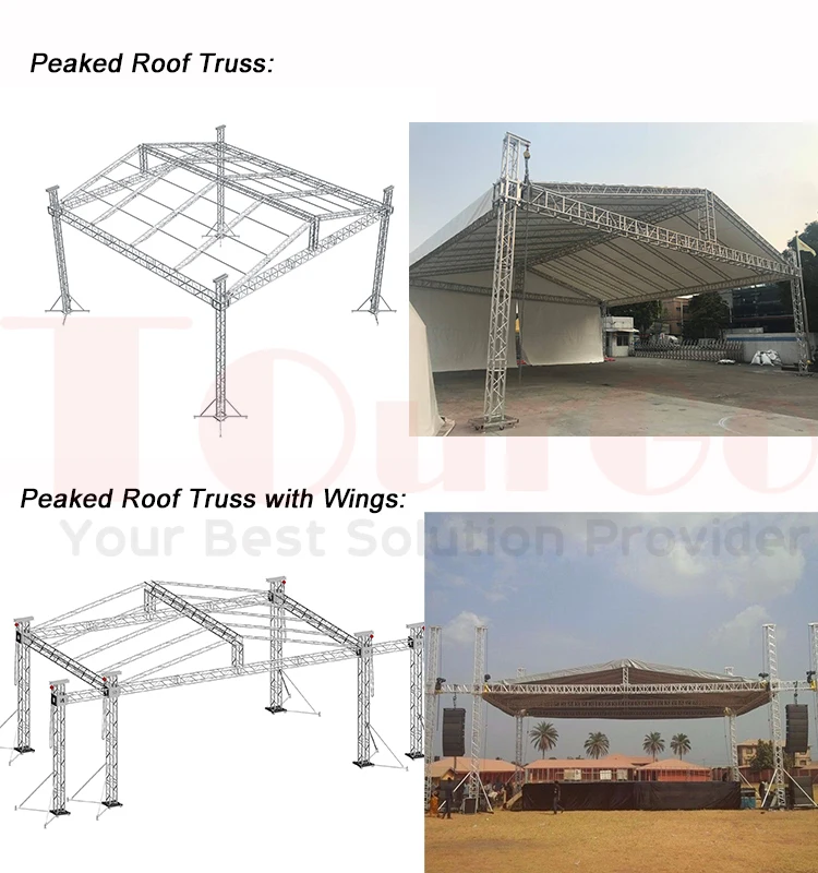 Aluminum Alloy Triangular Lighting Truss Display for Stage/Exhibition/Wedding