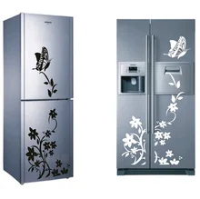 Free shipping high quality creative refrigerator sticker butterfly pattern wall stickers home decor