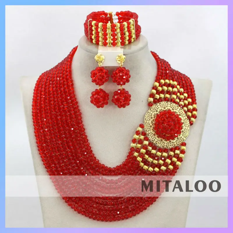 Haute Qualifié Nouveau Modèle Personnalisé Nigérian Bijoux De Mariage Africain Perles