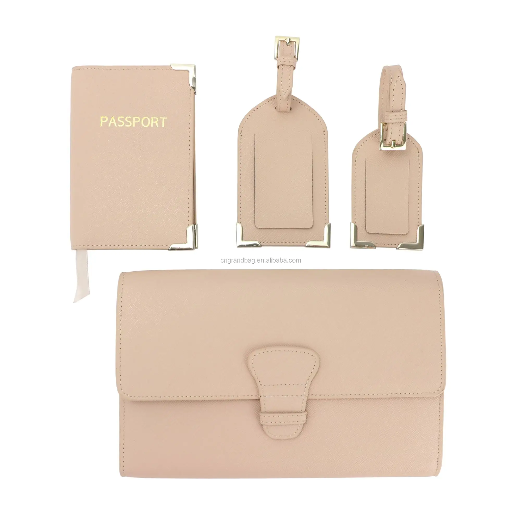 saffiano leather passport holder