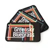 Iron on Backing Textile Customized Sublimation Dye Printing Colorful Brand Logo Garment Woven Patches with Merrow Border