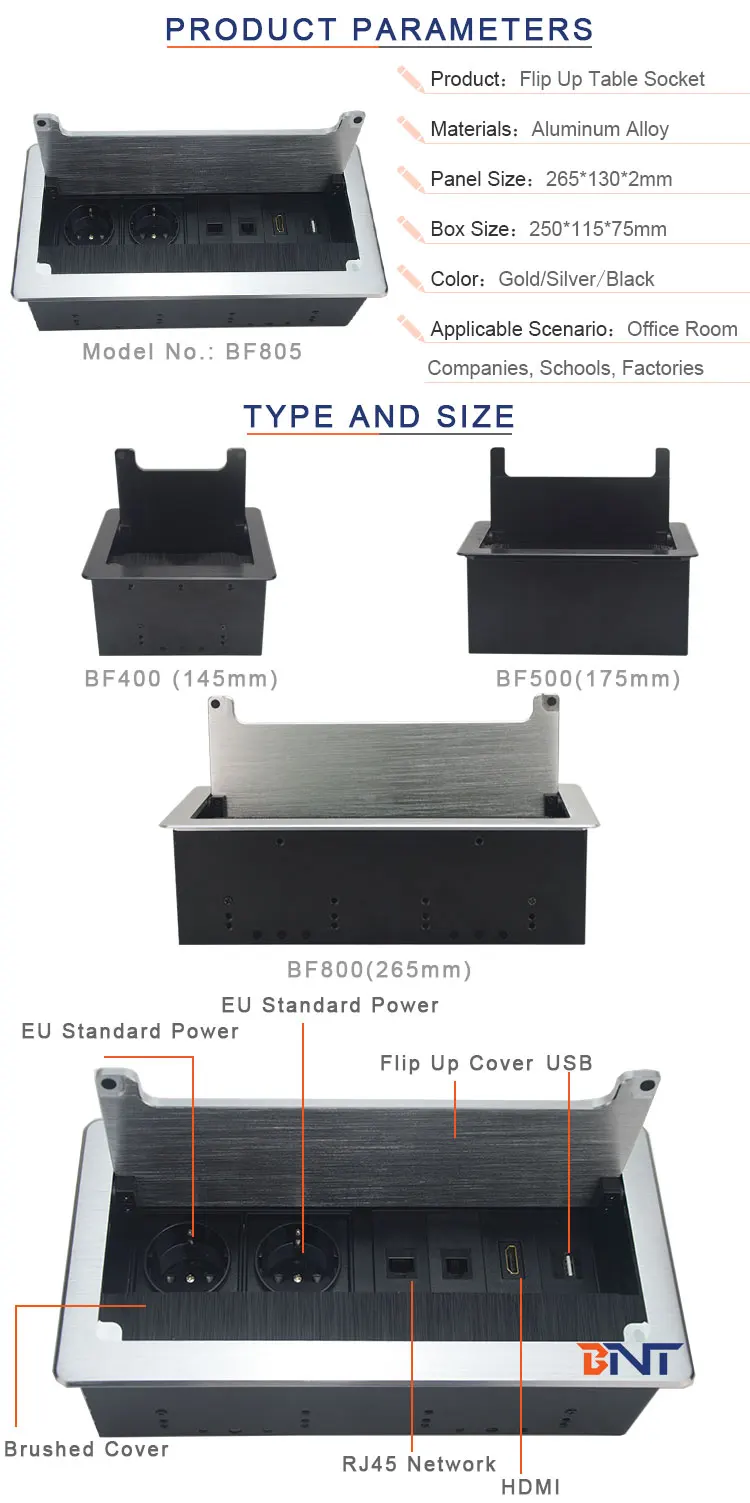 Office Modules Changeable Aluminum Alloy Electric Table Socket Outlet Box Buy Table Socket