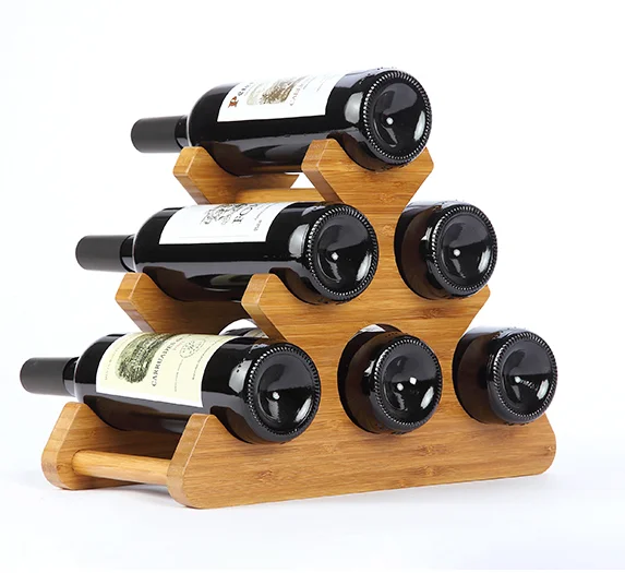 Creative Free Standing Table Top Wood Wine Rack - Buy Wooden Wine Rack ...