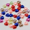 New 10mm Flatback Half Love Heart Shape Plastic ABS Pearl Beads for DIY Jewelry Craft Scrapbook Decoration