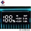 orange white color common anode 7 segment fnd led digital display for car multimedia interface