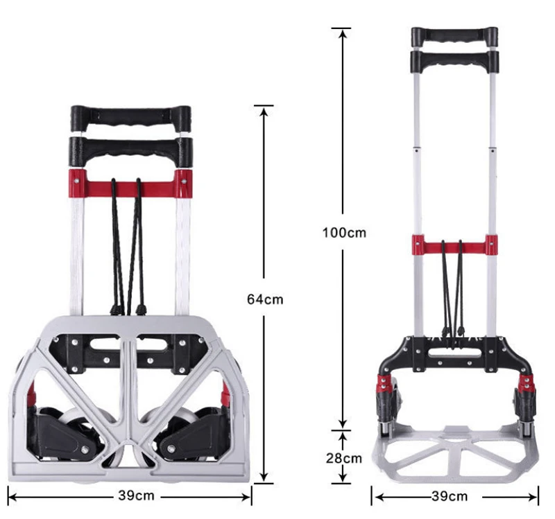 Two Wheel Folding Luggage Cart Mini Shopping Hand Truck Buy Shopping