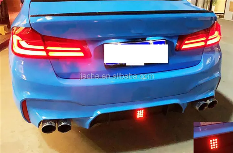 Car Led Rear Bumper Reflector Brake Lights Back Lip Diffuser Pilot Lamp For Benz W204 205 W212 W213 W222 For Bmw M2 M3 M4 M5 Buy Rear Lip Brake Light Universal
