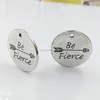 DIY alloy parts Europe and the United States brave and strong be fierce pendant