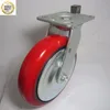 Factory Price 40 Series Red Pu Industrial Heavy Duty Caster Wheels
