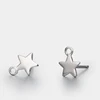 925 sterling silver jewelry fashion silver star earring finding jewelry making supplies