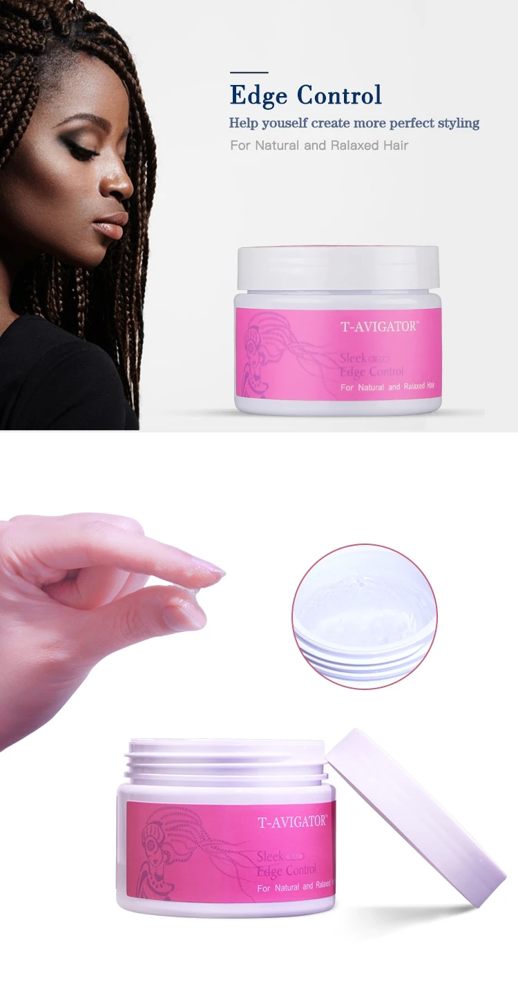 Custom Label Logo Hair Edge Control Beeswax Alcohol Free Edge Control