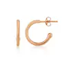 Inspire Jewelry Vermeil Hoop Earrings Valentine's Day Gift Silver Fancy 18K Rose Gold Plated Round Hoop Earrings wholesale charm