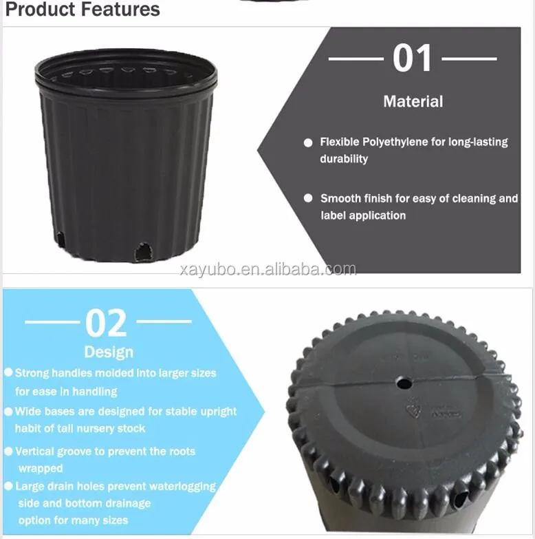 Cheap Extra Large Plastic Flower Pots For Gardening In Pots And