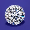 1ct round brilliant cut EF forever white synthetic diamond test positive super white 6.5mm moissanite