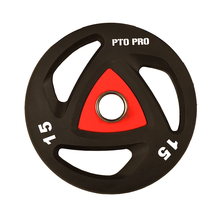 Tpu Coated Regular Barbell Plates With Three Handle Holes Buy Barbell