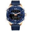 Naviforce 9128 Mens LED Sport Fashion Leather Quartz Wrist Watch navi navy force